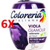 COLORERIAITALIANA 6 X Coloreria Italiana Viola Glamour Colorante Per Tessuti