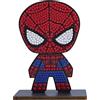 CRYSTAL ART Buddies - il Kit Diamond Painting Originale, Spiderman, Collezione Marvel con Diamantini in Resina Brillante, Set Creativo 6+ con Supporto in Legno, 11cm, CAFGR-MCU001