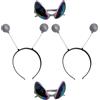 Accessori per costumi di 2 set per feste divertenti occhiali alieni e fasce per
