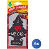 Arbre magique 6x Arbre Magique Deodorante Auto Pinetto Black Pine