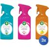 Air wick 3x Air Wick Spray Pure 250 Ml. Misto Deodorante Per Ambiente (SELEZIONE MISTA)