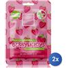 Lady venezia 2x Lady Venezia Maschera Tessuto Berrylicious Alla Fragola