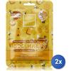 Lady venezia 2x Lady Venezia Maschera Tessuto Bee Happy Al Miele