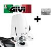 GIVI Parabrezza trasparente COMPLETO APRILIA Scarabeo 50-100 2009 2010 GIVI