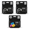 Ink trader Cartucce d'inchiostro originali HP 308 nero e 308 a colori, confezione combinata