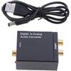 Adattatore Convertitore Audio Digitale Da Coassiale Ottico Ad Analogico RCA Con