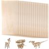 KineticKraft 15 Pezzi Fogli Di Legno Di Balsa 200 X 100 X 2mm Pannelli Legno Compensato 2m