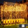 Joycome 2 Pezzi Tenda Luminosa Esterno, 6x3m 600 LED Luci Natale con Spina | 8 M