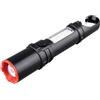Velamp Magmum torcia LED ricaricabile 3W - 250 lumen - con funzione zoom e lanterna laterale bianca/rossa - luce dimmerabile, batteria integrata e cavo USB-C incluso