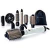 Imetec Bellissima Air Wonder 8 in 1 Spazzola ad aria calda Oro, Bianco 1000 W 1,8 m