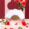 Matrimonio Sposa Ventaglio di piume Ventaglio pieghevole Ventaglio da ballo per