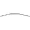 ACCOSSATO Manubrio Accossato Omologato ABE 101196 Silver in alluminio compatibile con TRIUMPH STREET TRIPLE dal 2012 al 2016 (CC 675) - L67LR/e11*2002/24 * 1512 - diametro Ø28,5 mm - Drag Bar