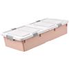 Contenitore Sottoletto Salvaspazio Multifunzionale Robusto con Coperchio E Ruote