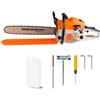 MOTOSEGA A SCOPPIO 52CC PROFESSIONALE POTATURA ALBERI LAMA DA 50CM GIARDINAGGIO