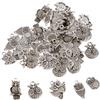 50 pezzi d'argento tibetano gufo charms ciondolo perlina fai da te monili che