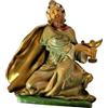 EUROMARCHI Re Magio Inginocchiato 17 cm Per Presepe Statuina Personaggio Natale Italia
