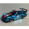 MODELLINO AUTO STATICO DIECAST SCALA 1:64 METALLO BLU PER PORSCHE RWB 993/964