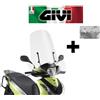 GIVI Parabrezza trasparente COMPLETO ATTACCHI HONDA SH 125i-150i 2010 2011 2012 GIVI