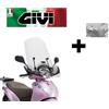 GIVI PARABREZZA trasparente COMPLETO HONDA SH Mode 125 2013 2014 2015 2016 GIVI