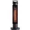 KEKAI Estufa Calefactor portatil infrarrojos fibra carbono IN & OUT 1000W 20 * 20 * 61 cm Uso interior/exterior Cura della persona e salute