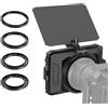 SMALLRIG mini Matte Box Lite con Vassoio Filtro Bandiera Superiore Compatibile c