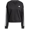 adidas Essentials 3 Stripes French Terry V-Neck Sweatshirt Maglia di Tuta Donna (Pacco da 1)