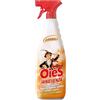 OièS Saniessenza Detergente Profumato 750 ml - Profumatore Ambiente 5 in 1 Spray Igienizzante Multiuso per Pavimenti e Superfici - Profuma, Igienizza, Deodorizza, Deterge e Spolvera - Ambra