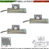 Securvera Allarme Porte Basculanti Protezione Magnetica 3 Pz. Contatto Alluminio Pavimento