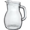 BORMIOLI ROCCO Brocca Caraffa Bistrot 1 Litro in Vetro con Linea di Taratura MID per Acqua Vino
