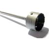 gregoriostore1 FRESA A TAZZA 40 MM CAROTATRICE CON ASTA SDS MAX 650 MM CEMENTO MURO MATTONI