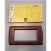 VIMAR IDEA 16754.55 PLACCA VERO LEGNO NATURALE NOCE 4 MODULI 4P RONDO' ROTONDA