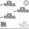 Securvera Rilevatore Magnetico da Pavimento Alluminio 3 Pz Contatto Allarme Porte Serrande