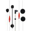 Midland - Kit Audio Secondo Casco, Accessorio Interfono Moto Compatibile con Serie BTX - Auricolare Casco Moto, 2 Microfoni e 2 Cuffie Speaker, Filo e Braccetto per Caschi Jet, Modulari o Integrali