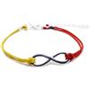 Bracciale Infinity As Roma Us Lecce Benevento infinito Argento Uomo braccialetto