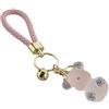 Generico Portachiavi ORSO ORSETTO ROSA con strass 19 cm BOMBONIERA 1GRW