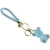 Generico Portachiavi ORSO ORSETTO CELESTE con strass 19 cm BOMBONIERA 1GRV