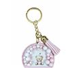 Generico 12X Portachiavi legno ORSO ORSETTO palloncini ROSA 4.7 cm BOMBONIERA 1GIT