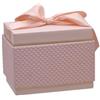 Generico Scatola colore ROSA con FIOCCO 15.9x10.4x12.2 cm 1GER