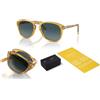 Persol Occhiali da sole uomo Persol Steve McQueen 714 pieghevoli polarizzati lenti blu