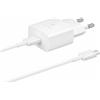 Samsung EP-T1510X Caricatore da 15W, Porta USB-C (con Cavo), white