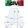GIVI SOLO LASTRA PARABREZZA KEEWAY Logik 125-150 2013 2014 2015 HONDA SH 300 GIVI