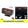 BOTTARI Inclinometro auto, fuoristrada, camper, panda, Suv,4x4, Retroilluminato Nero 12V