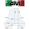 GIVI SOLO PARABREZZA TRASPARENTE HONDA Vision 50-110 2011 2012 2013 2014 2015 GIVI