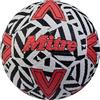 Mitre Pallone da calcio da strada unisex, resistente, ottimo su superfici dure, bianco/nero/rosso bavaglino, 3