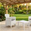 IPAE PROGARDEN Salotto da Giardino 2 Poltrone Tavolino Bianco Set Giard 5 IPAE PROGARDEN
