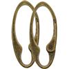 2 Pezzi Moschettone Ovale In Bronzo Vintage Moschettoni A Molla Clip Portachiavi
