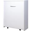 Arredo Stock Letto singolo estraibile e a scomparsa con mobile bianco rete e materasso 80x190