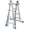 MARCHETTI Scala trasformabile in ALLUMINIO TELESCOPICA EQU44 MARCHETTI 8+8 gradini