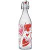 CERVE Bottiglia in Vetro Ermetica Lory Heart to Heart 1 Litro Cerve