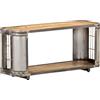 vidaXL Mobile Porta TV 90x30x40 cm in Legno Massello di Mango